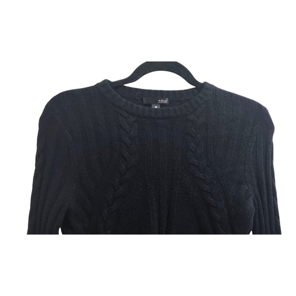 AQUA Cashmere Bell Sleeve Cable-Knit Cashmere Sweater - 100% Exclusive Size S - Picture 3 of 11